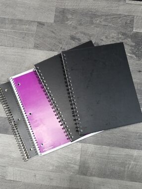Set of 4 Spiral Notebooks